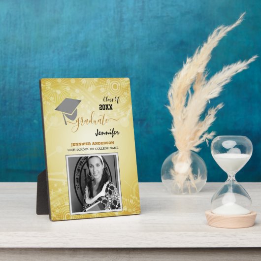 20エレガントXXクラス、写真、トップパー卒業 フォトプラーク (側面)