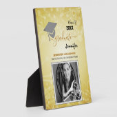 20エレガントXXクラス、写真、トップパー卒業 フォトプラーク (側面)