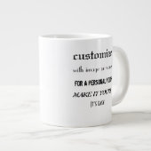 20オンスのジャンボマグカップを個人用にする ジャンボコーヒーマグカップ (正面右)