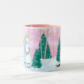 20オンスの雪だるまとコーヒーマグ ツートーンマグカップ (中央)