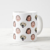 20オンス ジャンボ かわいい 家族の顔 3枚の写真 特別仕様 ジャンボコーヒーマグカップ (正面右)