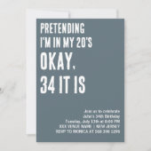 20カスタム代の誕生日で私を装ったおもしろい 招待状 (正面)
