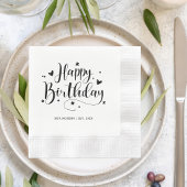 20カスタム日30日40日50日60日70歳の誕生日パーティー スタンダードカクテルナプキン