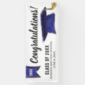 20カスタムXXクラスの卒業上限へのおめでとう 横断幕 (縦)