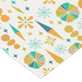 20カラフル世紀中頃の原子時代の抽象芸術の形 ショートテーブルランナー (コーナー)