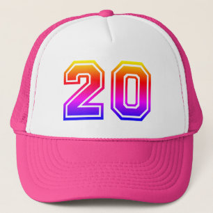 20カラフル歳の誕生日パーティー キャップ