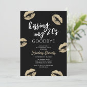 20キスをする歳さよなら30歳の誕生日 招待状 (スタンド正面)