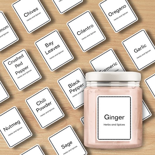 20キッチンハーブとスパイスミニマル, モダン シール