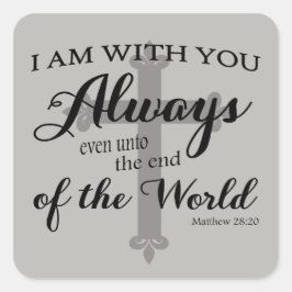 20キリスト教聖書聖句シール スクエアシール