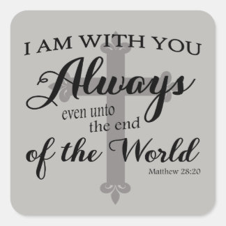 20キリスト教聖書聖句シール スクエアシール