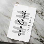 20クールXX年からのマモダンムシンプル名門私立校風の ゴルフタオル