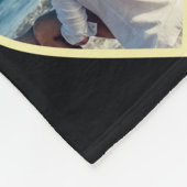 20ゴールデンパーソナライズされたハートフォトコラージュ フリースブランケット (角)