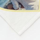 20ゴールデンパーソナライズされたハートフォトコラージュ フリースブランケット (角)