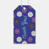 20サイドサイコロDNDゲームバースデーパーティー ギフトタグ (正面)