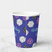 20サイドサイコロDNDゲーム子供の誕生日パーティー紙 紙コップ (右)