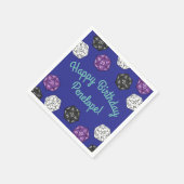 20サイドサイコロDNDゲーム子供の誕生日パーティー スタンダードカクテルナプキン (角)