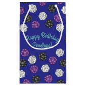 20サイドサイコロDNDゲーム子供の誕生日パーティー スモールペーパーバッグ (裏面)