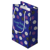 20サイドサイコロDNDゲーム子供の誕生日パーティー スモールペーパーバッグ (裏面アングル)