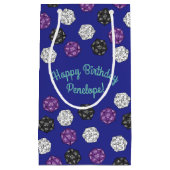 20サイドサイコロDNDゲーム子供の誕生日パーティー スモールペーパーバッグ (正面)