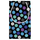 20サイドサイコロDNDゲーム子供の誕生日パーティー スモールペーパーバッグ (裏面)