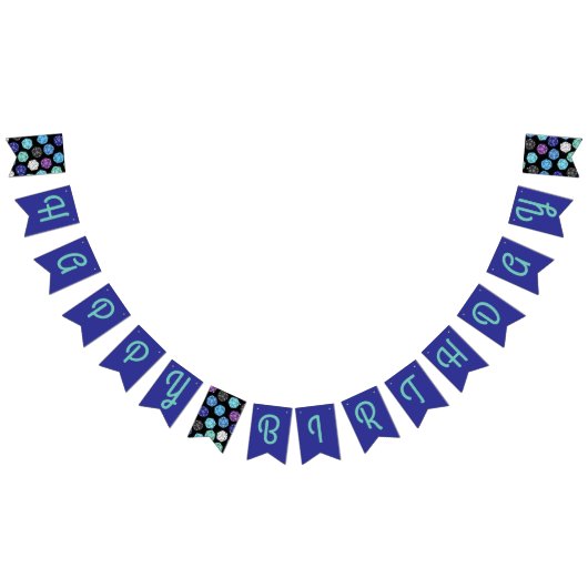 20サイドサイコロDNDゲーム子供の誕生日パーティー バンティングフラッグ (全)