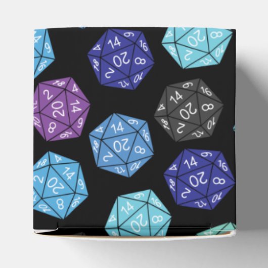 20サイドサイコロDNDゲーム子供の誕生日パーティー フェイバーボックス (上部)