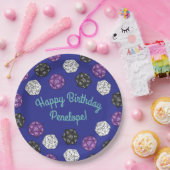 20サイドサイコロDNDゲーム子供の誕生日パーティー ペーパープレート (パーティー)