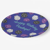 20サイドサイコロDNDゲーム子供の誕生日パーティー ペーパープレート (アングル)