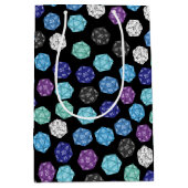 20サイドサイコロDNDゲーム子供の誕生日パーティー ミディアムペーパーバッグ (正面)