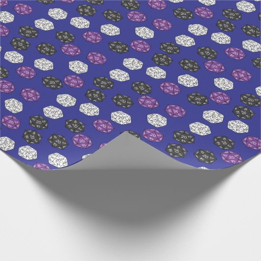 20サイドサイコロDNDゲーム子供の誕生日パーティー ラッピングペーパー (角)