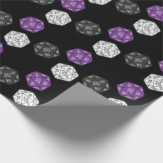 20サイドサイコロDNDゲーム子供の誕生日パーティー ラッピングペーパー (角)
