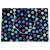 20サイドサイコロDNDゲーム子供の誕生日パーティー ラージペーパーバッグ (正面)