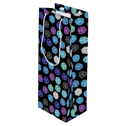 20サイドサイコロDNDゲーム子供の誕生日パーティー ワインギフトバッグ (正面アングル)