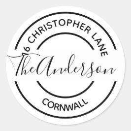 20シールのシート – 家族またはビジネス ラウンドシール