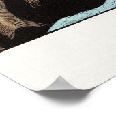 20ズフラッパー女性ポートレートアート ポスター (角)