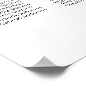 20テーブモダンルウェルカムシーティングチャート ポスター (角)