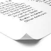 20テーブル席の座席表を見つける ポスター (角)