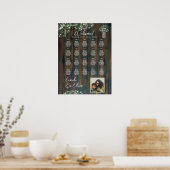 20テーブル素朴ウッドジプソフィラ写真シーティングフォーム ポスター (キッチン)