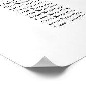 20テーブル緑のエレガントな結婚式のシーティングチャート ポスター (角)