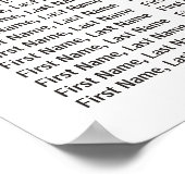 20テーブルBurgundyフローラ結婚の座席表 ポスター (角)