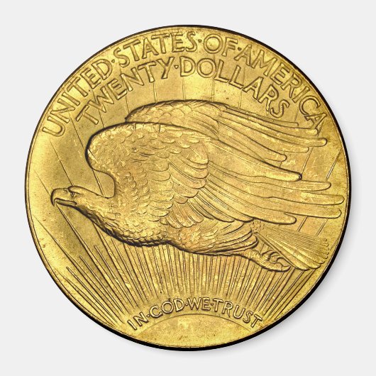 20ドルアメリカ鷲金貨 マグネット (正面)