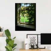 20ドル以下で開始 – ウィンドウを介して夏の日 ポスター (ホームオフィス)