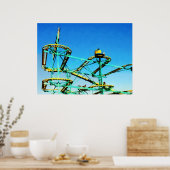 20ドル以下で開始 – ジェットコースター ポスター (キッチン)