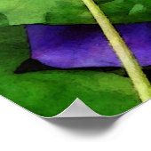 20ドル以下で開始 – ピンクと紫の朝のグロリ ポスター (角)