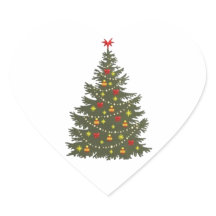 20ハート型のクリスマスおもしろいシール