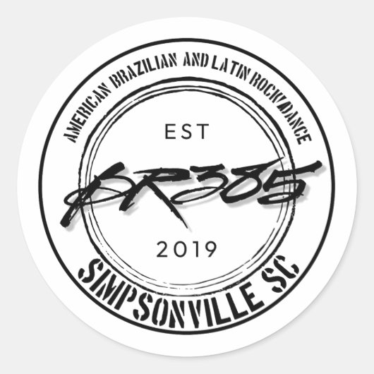 20パック小さなステッカー、ロゴ2 ラウンドシール (正面)