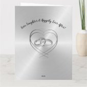 20パーソナライズされた周年記念結婚カードの夫 カード (裏面)