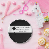 20パーソナライズされたXXのB&Wクラス卒業 ペーパープレート (パーティー)