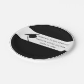 20パーソナライズされたXXのB&Wクラス卒業 ペーパープレート (アングル)