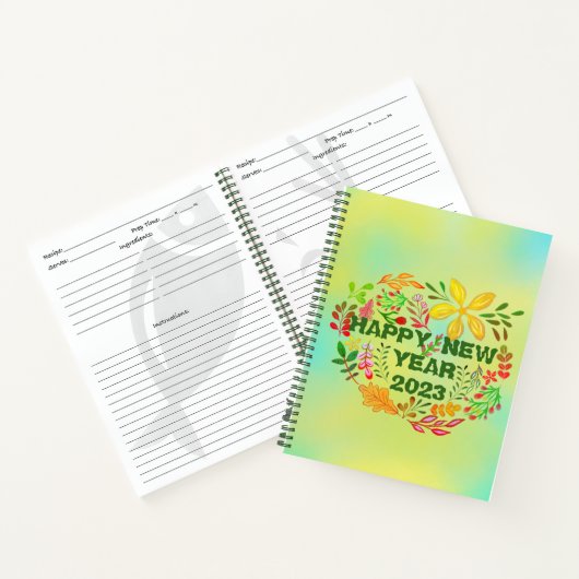 20パーソナライズされたXX年おめでとう ノートブック (内部)